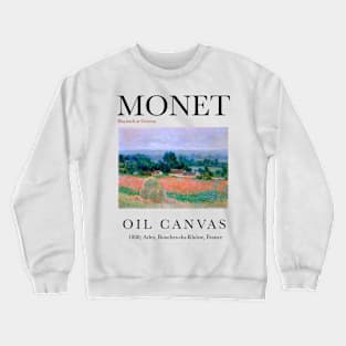 Haystack at Giverny, 1886 by Claude Monet Art Print Crewneck Sweatshirt